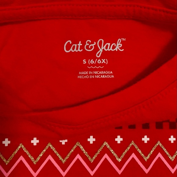 Cat & Jack Long Sleeve Christmas T-Shirt - Picture 3 of 8